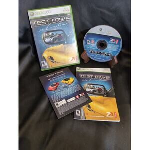Test Drive Unlimited CIB (Microsoft Xbox 360, 2006) Manual TESTED